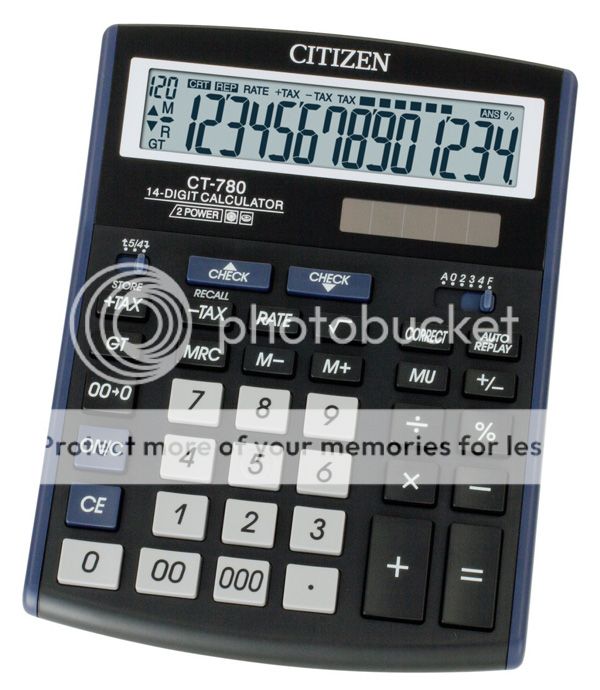 Citizen CT780 Check & Correct Calculator price in Pakistan, Citizen in